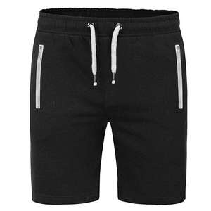 Wholesale Custom Cotton <b>Men's</b> High Street Sportswear Running <b>Shorts</b> Solid Pattern with <b>Elastic</b> <b>Waistband</b> and Pockets - Product Image 5