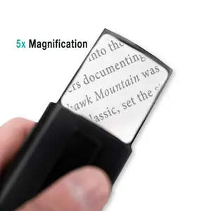 Leading Extreme 5x 36x40mm Lens Premium Lighted Retractable Magnifier Acrylic Optical Instrument