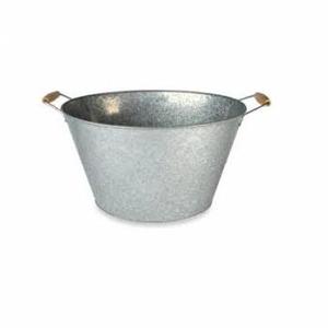 OVAL LARGE GALVANIZED PARTY OVAL TUB BEVERAGE TUB WINE BOTTLE CHILLER COOLER BEST PRICE & HIGH END ICE BUCKET - Product Image 2