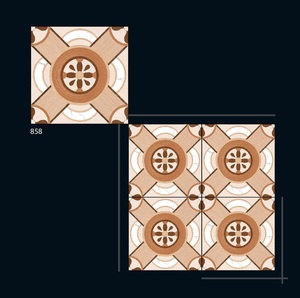 Azulejos de cerámica esmaltada de 600x600mm verdes modernos, acabado brillante pulido de cuerpo completo, exterior de baño, aislamiento térmico de 5mm - Product Image 2