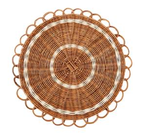 Mantel Individual Grande de Pasto Marino Hecho a Mano con Pétalos de Flores, Clásico, Ecológico, Hecho en Vietnam, para Mesa de Comedor, Artesanía Natural, Tapetes de Mimbre - Product Image 1