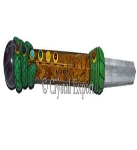 En línea tibetano varitas de orgonita con jaspe amarillo: tibetano varitas de orgonita con jaspe amarillo para la venta - Product Image 1