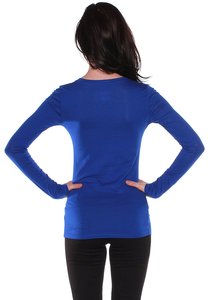 Camiseta básica ajustada de manga larga para mujer, ropa informal, camisetas en blanco, con servicios de impresión personalizados - Product Image 5