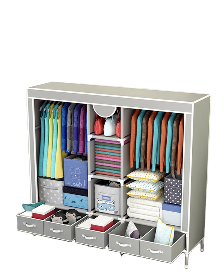 Металлический шкаф с сверхпрочными Вешалками Для Одежды, шкаф, комплект мебели для спальни