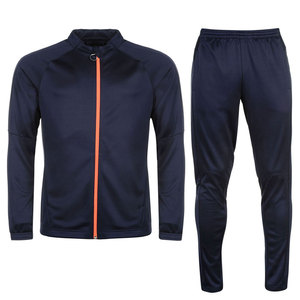 Venta al por mayor de tallas grandes de los hombres chándal con capucha y pantalón de correr transpirable a prueba de viento 100% poliéster diseño liso para correr - Product Image 4