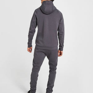 Latest Design Wholesale Custom Sportswear Fitness Sweatsuit Tow Piece Track Suit For Men - Product Image 3