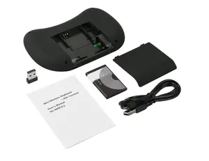 エアマウスI8ミニワイヤレスキーボード2.4G、タッチパッド付きハンドヘルドキーボードタッチボード (PCTV用)