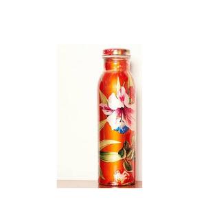 Bouteille d'eau en cuivre meilleure pièce unique avec imprimé pour le yoga sans joint bouteille d'eau en cuivre pur de taille personnalisée - Product Image 5