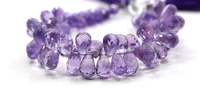 50 perles de pierre précieuse d'améthyste rose naturelle, facettées, en forme de goutte d'eau, 5x7-5x8mm, certifiées par un tiers, pour la fabrication de bijoux