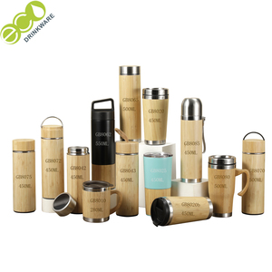 Eco friendly <span class=keywords><strong>vita</strong></span> personalizzata in acciaio inox thermos di vuoto di bambù bottiglia di <span class=keywords><strong>acqua</strong></span> boccetta bottiglia di <span class=keywords><strong>acqua</strong></span> di legno - Product Image 1