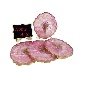 Juego de 4 Posavasos de Resina con Calidad Premium, Tamaño y Forma Personalizados a un Precio Accesible - Product Image 1