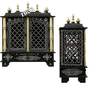 Pooja-mander de madera para el hogar, artesanía, templo de madera, Estilo Vintage, diseñador, decoración de oficina - Product Image 6