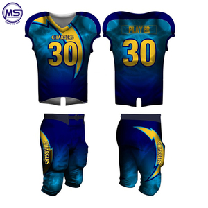 Fashion custom made embroidery team uniform American football jersey set with your own name - Product Image 5