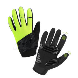 Guantes de Ciclismo Unisex de Alta Calidad al por Mayor de Fábrica, Diseño Transpirable de Dedo Completo, Cuero/Poliéster/Nailon para Uso Invernal - Product Image 1