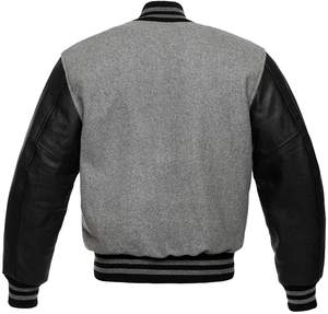 Chaquetas de béisbol universitarias de lana de gran tamaño para hombre con logotipo personalizado posición de logotipo frontal bordado personalizado al por mayor para invierno - Product Image 2