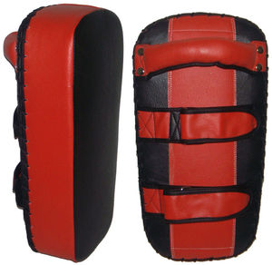 Coussinets de boxe MMA noir bleu blanc, bouclier de frappe incurvé, sac de frappe, bras de mise au point - Product Image 1