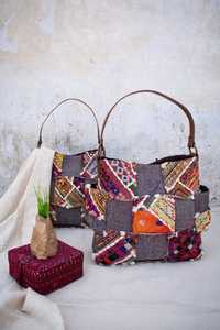 Banjara กระเป๋าถือชาวยิปซีชนเผ่าวินเทจสำหรับผู้หญิงอินเดียปักแบบดั้งเดิมผ้าคอตตอนงานหัตถกรรมผ้าใบ - Product Image 3