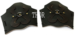 Armure En Cuir Noir Bras Médiéval Garde - Product Image 3