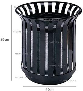 ถังขยะเหล็กดัดคุณภาพพิเศษสำหรับใช้ภายในอาคาร รูปทรงตามสั่ง ถังขยะและถังเก็บฝุ่นเหล็ก ขายดี - Product Image 5