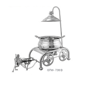 Chauffe-plat rond en cuivre/ensemble de BUFFET/POT chauffe-plat STANDARD, fourniture d'hôtel de luxe - Product Image 4