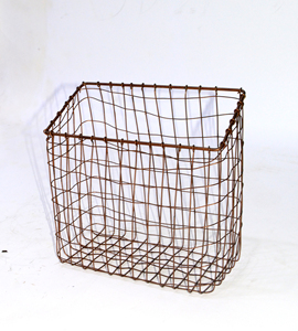Modern Wall Mounted Iron Metal Copper Plated Magazine Storage Basket Hanging Office <b>File</b> <b>Document</b> Holder Organizer Kitchen - Product Image 2