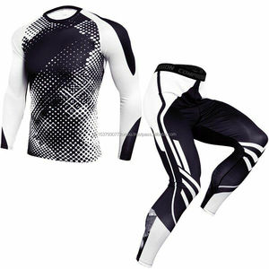 Ensemble de vêtements de Sport pour hommes, tenue de fitness, d'entraînement, de gymnastique, vente en gros, - Product Image 5
