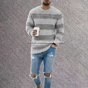 ที่กำหนดเองถักผ้าผู้ชายเหงื่อเสื้อฤดูหนาวเสื้อผ้าสำหรับขาย - Product Image 3