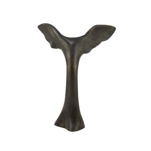 Sculpture en métal de table en aluminium plaqué or abstrait moderne poli Décoration de la maison - Product Image 5