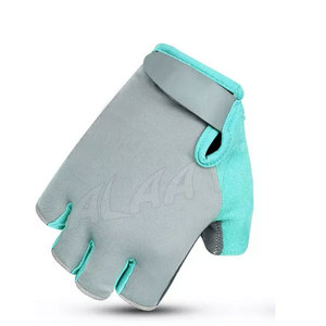 Gants de course demi-doigts pour hommes Paume rembourrée en gel Respirant pour l'extérieur Vélo Gym Sports Gear Gant personnalisé sans doigts Design - Product Image 2