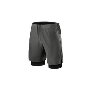 กางเกงขาสั้นสำหรับวิ่งของผู้ชายสีทึบผ้าแคนวาสระบายอากาศได้ผ้าแคนวาสแบบถักเอวยางยืดปรับแต่งโลโก้ได้พิมพ์ลายสำหรับกลางแจ้งลำลอง - Product Image 4