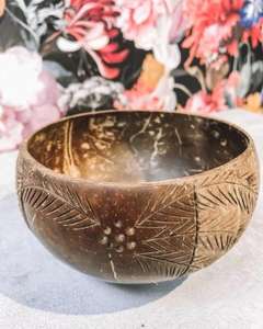 ชามกะลามะพร้าวทำด้วยมือธรรมชาติ100% สำหรับเทียน/0084911585628 - Product Image 3