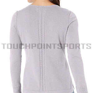 2025 Nueva camiseta de gran tamaño a la moda para mujer con logotipo personalizado de manga larga patrón gráfico suelto Casual estilo de verano servicio OEM - Product Image 4