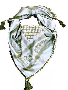 Yashmagh été mode carré chaud arabe Hijab écharpe brodé Polyester toile musulman Ghutra - Product Image 3