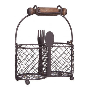 <b>Black</b> Metal Iron Wire <b>Cutlery</b> Holder - Product Image 5