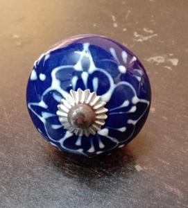 Poignées de tiroir de porte d'armoire en céramique multicolores, boutons modernes en laiton et zinc de 60g, pour commode de cuisine et entrepôt - Product Image 5