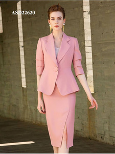 Conjunto de chaqueta y falda de talla grande para mujer, moda de negocios, dos piezas, hecho en Vietnam - Product Image 3