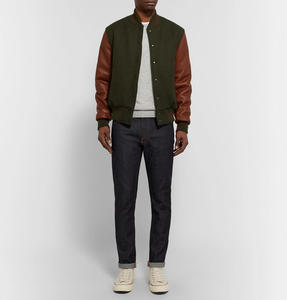 2024 StreetWearหนังVarsityวิทยาลัยLettermanเบสบอลเสื้อแจ็คเก็ตเครื่องบินทิ้งระเบิด - Product Image 6