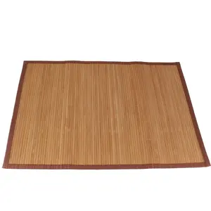 Sản Xuất Bán Sỉ Hình Bầu Dục Có Thể Giặt Tre Placemat Tre Không Thấm Nước Placemat Cho Phòng Khách 100% Handmade