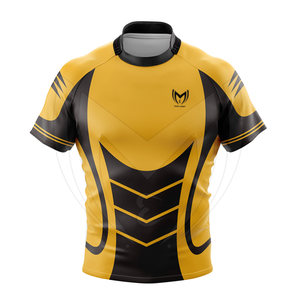 Camiseta de Rugby de Alta Calidad y Duradera de Spandex/Algodón para Hombre, Transpirable, Tallas Grandes, Anti-UV, Secado Rápido, Antibacteriana, MOQ Bajo, Fútbol - Product Image 5