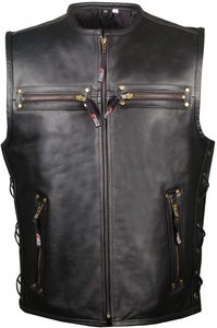 Chaleco de cuero para motocicleta para hombre, protección corporal, para carreras, otoño - Product Image 4