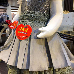 ชุดเดรสชุบกล่องแฟนซีเด็ก,ชุดเดรสงานปาร์ตี้ชุดเดรสกล่องผ้าไหมชุบพร้อมที่คาดผมชุดแต่งงาน - Product Image 3