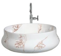 Nouvellement lancé Design espagnol Style moderne 8065 Table Top bassin Offre Spéciale une pièce en céramique sanitaire 420x420x120mm pour les maisons