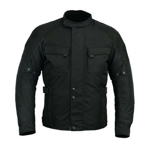Aprobado por La CE, la mejor chaqueta textil negra impermeable de seguridad para motocicletas, diseño de ajuste personalizado, ropa deportiva de protección principal - Product Image 4