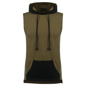 Sweat-shirt de sport personnalisé, coupe Slim, décontracté, Sublimation, vente en gros, uni, sans manches - Product Image 6