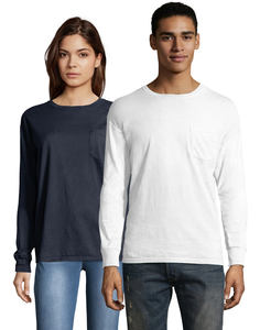 T-shirt à manches longues personnalisé de haute qualité pour hommes, style décontracté pour adultes avec logo et étiquettes personnalisés, taille OEM teinte unie - Product Image 6