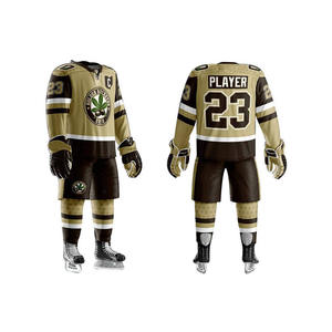 Uniforme de Hockey sur glace, lot de Sublimation 100% en Polyester avec Design et Logo, couleur personnalisée, offre spéciale, expédition rapide - Product Image 5