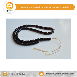 Perles de prière islamique rouge cerise en ambre baltique, pour la prière islamique, 44.5 grammes, 19X10, 1 pièce, prix d'usine - Product Image 2