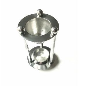 กระถางธูป2ชั้นสีเงินที่ทันสมัยออกแบบด้วยมือที่สมบูรณ์แบบสำหรับการทำสมาธิสปาและอุปกรณ์เสริมบนโต๊ะที่หรูหรา - Product Image 5