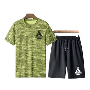 Best Selling Men's Gym Training Summer Sets / <b>Shorts</b> Summer Sets for Boys in Stripped Design - Product Image 6