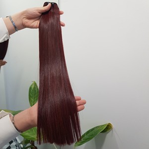 Venta al por mayor Super Doble Extensiones de Cabello Remy Vietnamita Hueso Liso Marrón Naranja Crudo Solo Donante Cutícula Alineada Cabello Virgen - Product Image 5